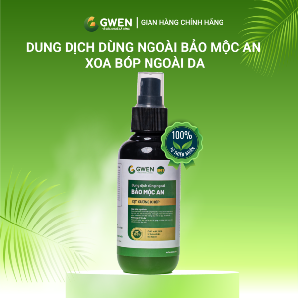 Bảo Mộc An Gwen 100ml Giúp Giảm Đau Nhức, Xoa Bóp Thư Giãn, Hỗ Trợ Lưu Thông Khí Huyết