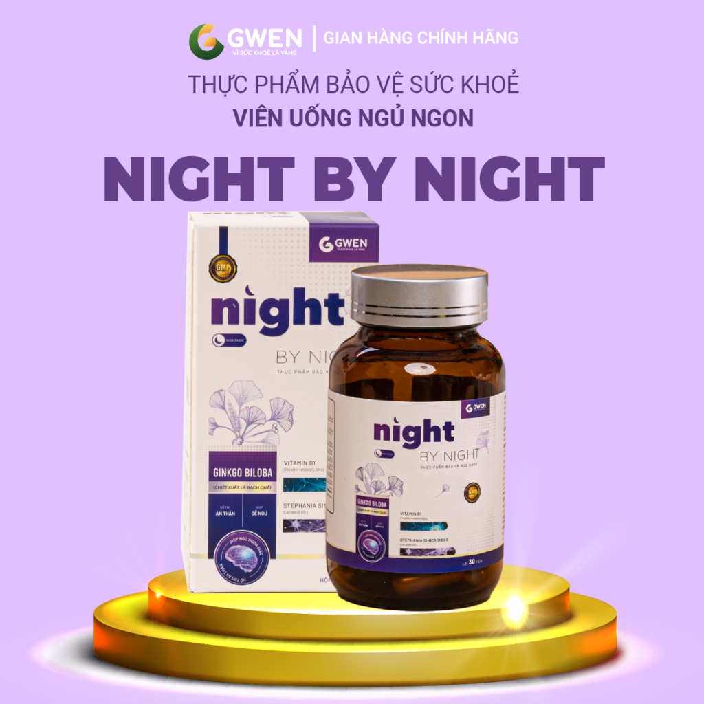 Viên uống ngủ ngon Night by night Gwen