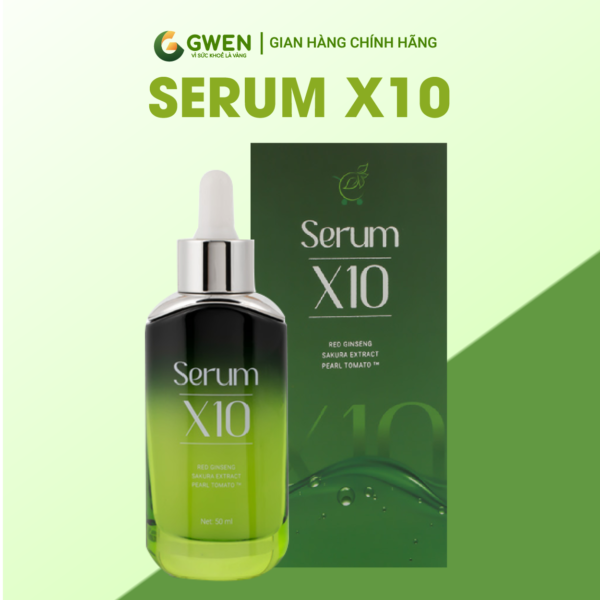 Serum X10 Gwen – Dưỡng Ẩm, Căng Bóng, Giảm Thâm Nám