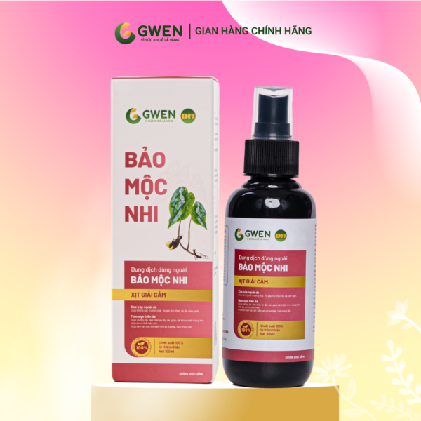 Bảo Mộc Nhi Gwen 100ml – Dung Dịch Xịt Thảo Dược Hỗ Trợ Giảm Ho, Làm Dịu Da, Tan Bầm Tím