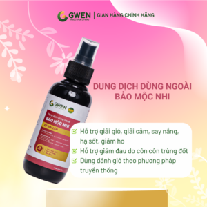 Bảo Mộc Nhi Gwen 100ml – Dung Dịch Xịt Thảo Dược Hỗ Trợ Giảm Ho, Làm Dịu Da, Tan Bầm Tím