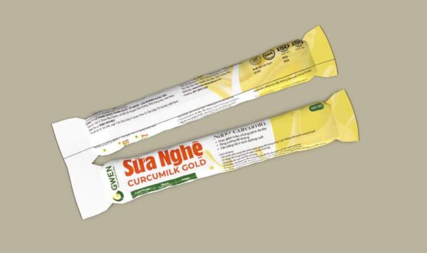 Sữa nghệ Cucurmilk Gold Gwen, hộp giấy 20 gói, Hỗ trợ dạ dày, đại tràng, Nâng Cao Đề Kháng