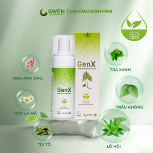 Dung Dịch Vệ Sinh Tạo Bọt GenX Gwen 150ml – Làm Sạch Dịu Nhẹ, Kháng Khuẩn, Khử Mùi