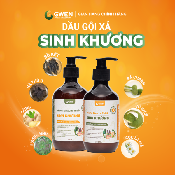 dầu gội xả sinh khương