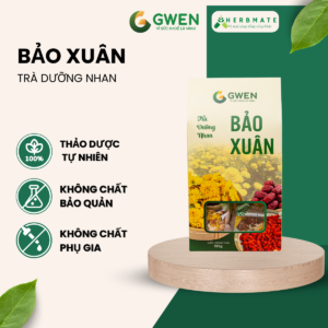Trà Dưỡng Nhan Bảo Xuân Gwen – Thảo Dược Tự Nhiên, Hỗ Trợ Thanh Lọc & Làm Đẹp Da