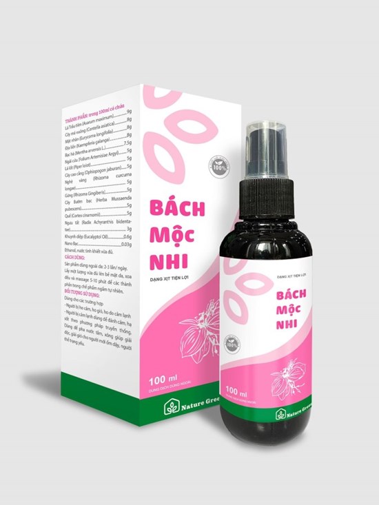 Bách Mộc Nhi Gwen 100ml – Dung Dịch Xịt Thảo Dược Giảm Đau Nhức, Thư Giãn Cơ Thể