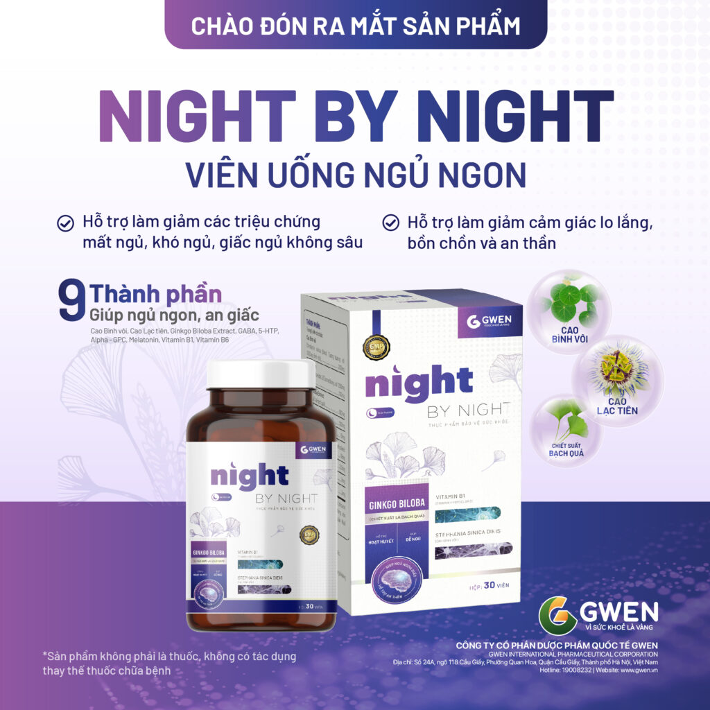 Viên uống ngủ ngon Night by night