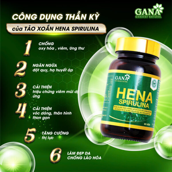 tảo hena spirulina