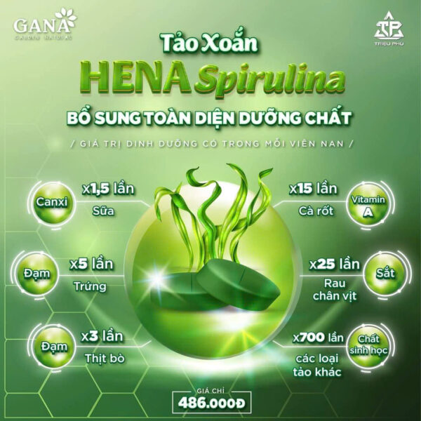 tảo hena spirulina