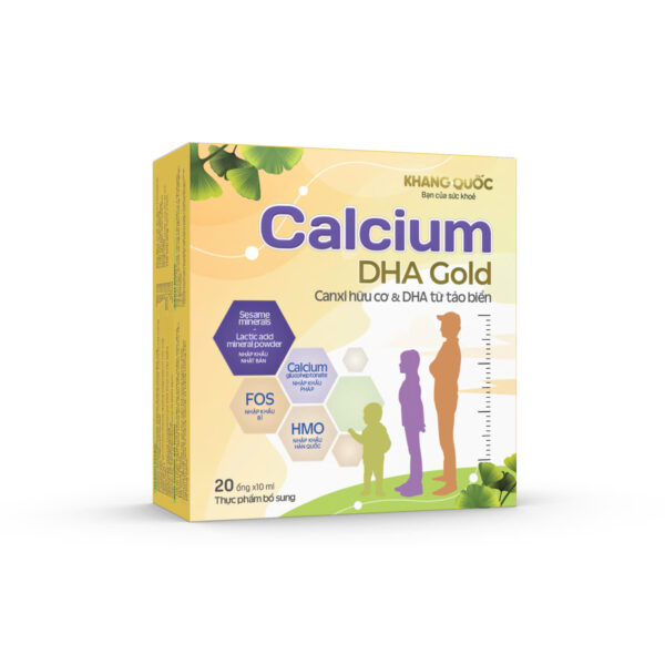 Calcium DHA Gold Thực phẩm bổ sung canxi & DHA hữu cơ