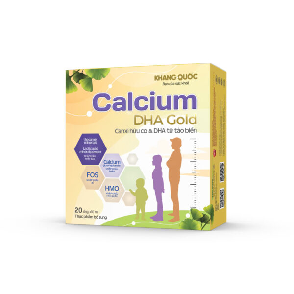 Calcium DHA Gold Thực phẩm bổ sung canxi & DHA hữu cơ