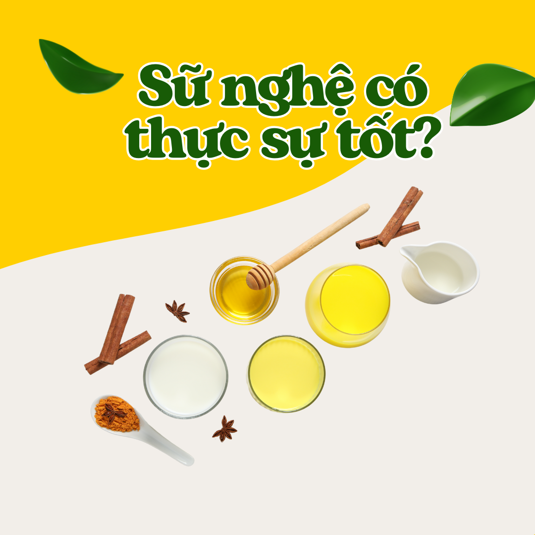 Sữa nghệ có thực sự tốt
