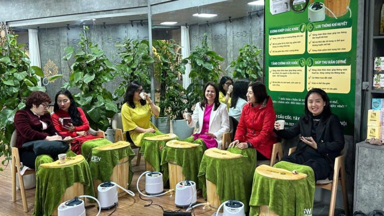xông chân thảo dược