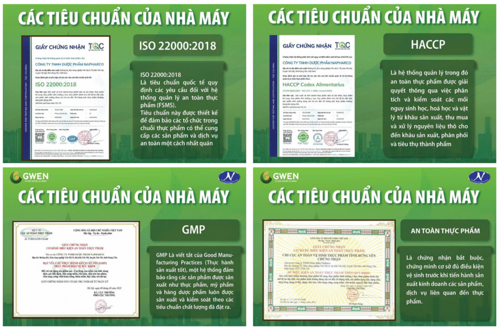 các tiêu chuẩn của nhà máy (1)