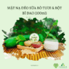 mặt nạ dẻo sữa bò tươi và bột bí đao
