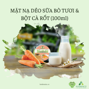 MẶT NẠ DẺO SỮA BÒ TƯƠI & BỘT CÀ RỐT (100ml)
