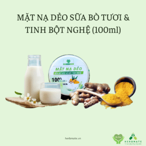 MẶT NẠ DẺO SỮA BÒ TƯƠI & TINH BỘT NGHỆ (100ml)