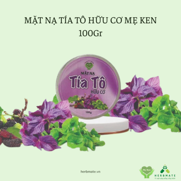 MẶT NẠ TÍA TÔ HỮU CƠ MẸ KEN 100Gr