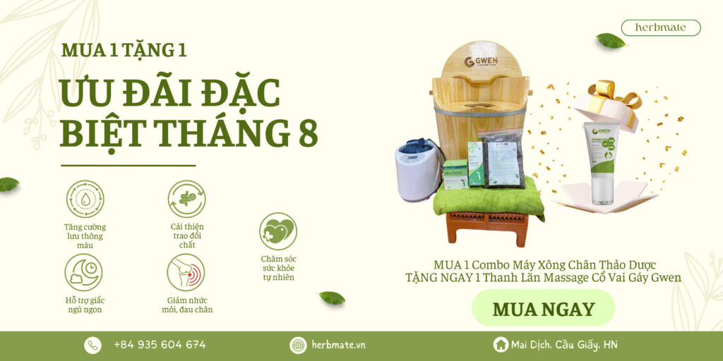 banner tháng 8 combo xông chân