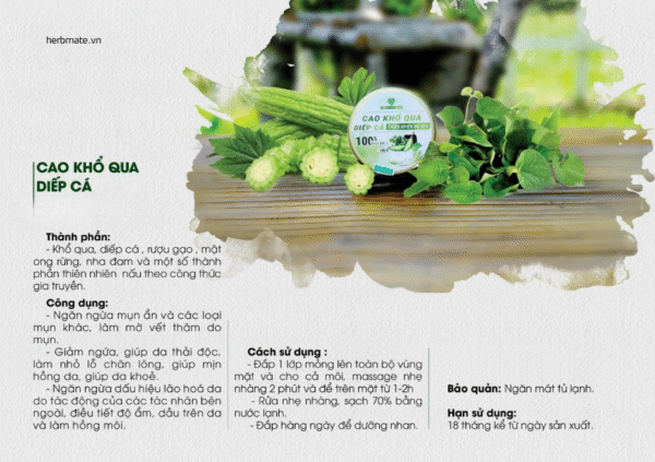 catalog cao khổ qua diếp cá mẹ ken