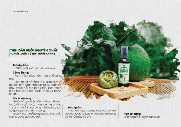 catalog tinh dầu bưởi mẹ ken