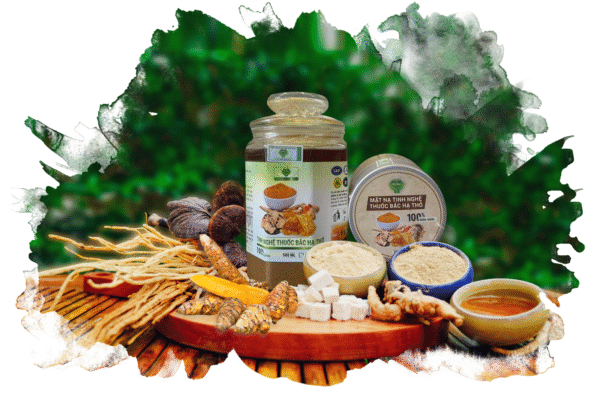 mặt nạ tinh nghệ thuốc bắc hạ thổ mẹ ken