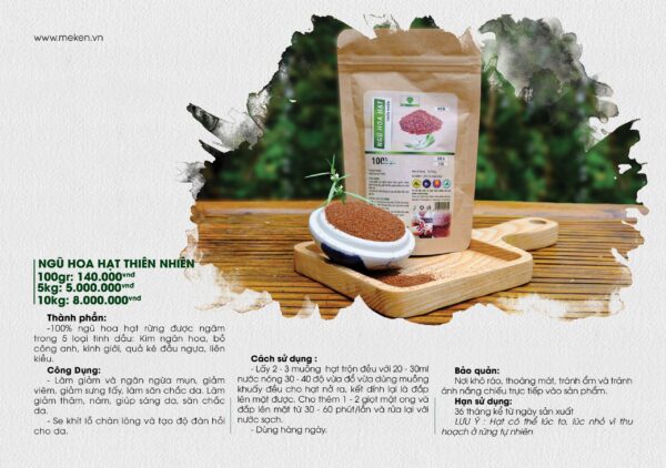 NGŨ HOA HẠT THIÊN NHIÊN MẸ KEN (100gr)