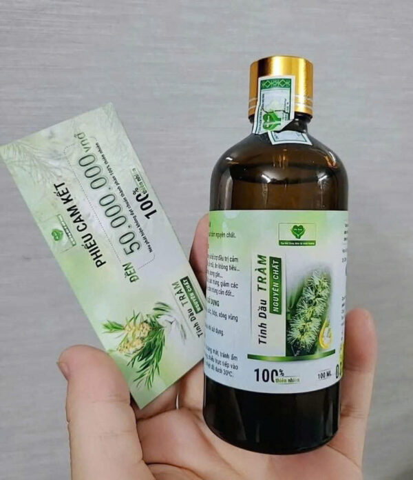 Tinh Dầu Tràm Nguyên Chất Mẹ Ken 100ml - Giữ Ấm, Hỗ Trợ Điều Trị Cảm Ho, An Toàn Cho Bé Sơ Sinh