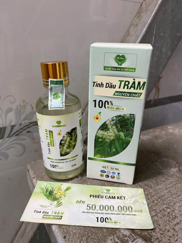 Tinh Dầu Tràm Nguyên Chất Mẹ Ken 50ml - Giữ Ấm, Hỗ Trợ Điều Trị Cảm Ho, An Toàn Cho Bé Sơ Sinh
