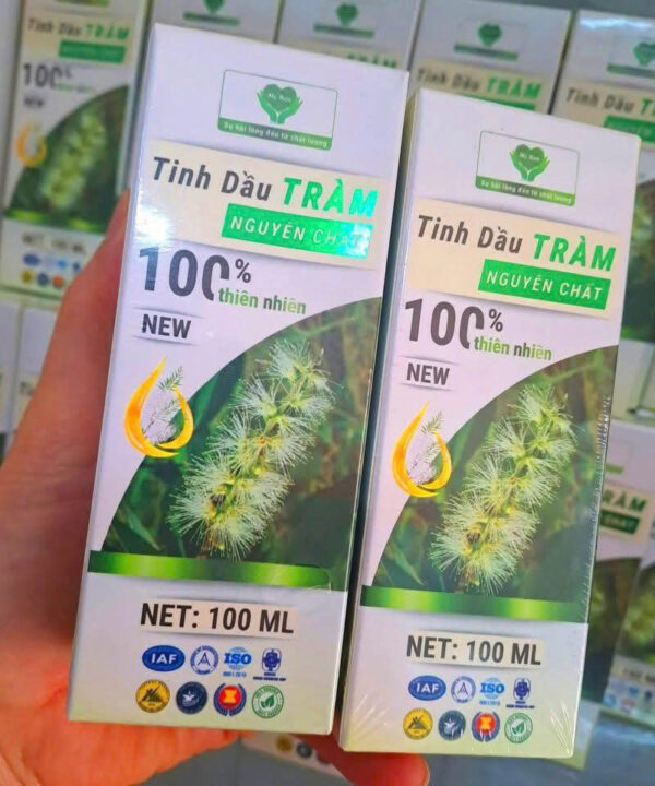 Tinh Dầu Tràm Nguyên Chất Mẹ Ken 100ml - Giữ Ấm, Hỗ Trợ Điều Trị Cảm Ho, An Toàn Cho Bé Sơ Sinh