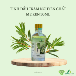 Tinh Dầu Tràm Nguyên Chất Mẹ Ken 50ml - Giữ Ấm, Hỗ Trợ Điều Trị Cảm Ho, An Toàn Cho Bé Sơ Sinh