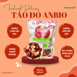 Ảnh bìa thực phẩm sạch cssk (1) Táo Đỏ Hữu Cơ Anbio - Túi zip 450g – Đánh Thức Vẻ Đẹp Và Sức Sống Từ Thiên Nhiên