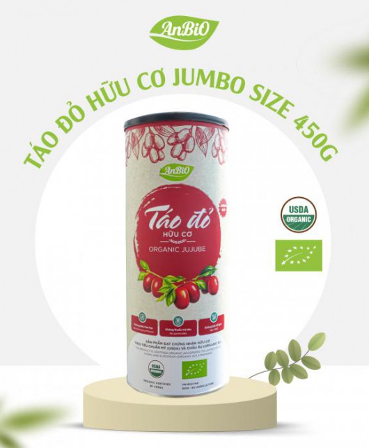 Taodohop3 Táo Đỏ Hữu Cơ Anbio – Hộp 450g - Đánh Thức Vẻ Đẹp Và Sức Sống Từ Thiên Nhiên