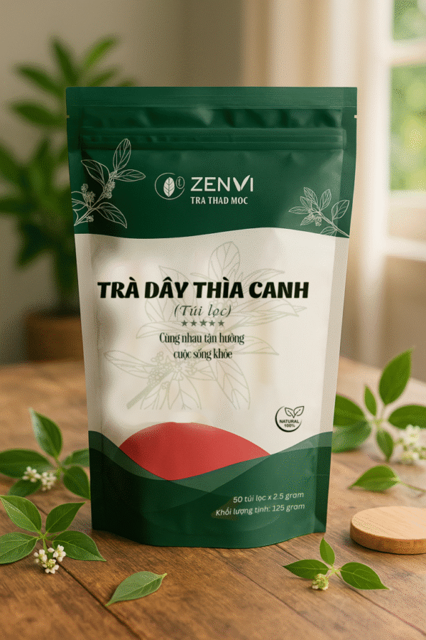 Trà Dây Thìa Canh Túi Lọc Zenvi - Túi Zip 125g - Giải Pháp Ổn Định Đường Huyết Từ Thiên Nhiên