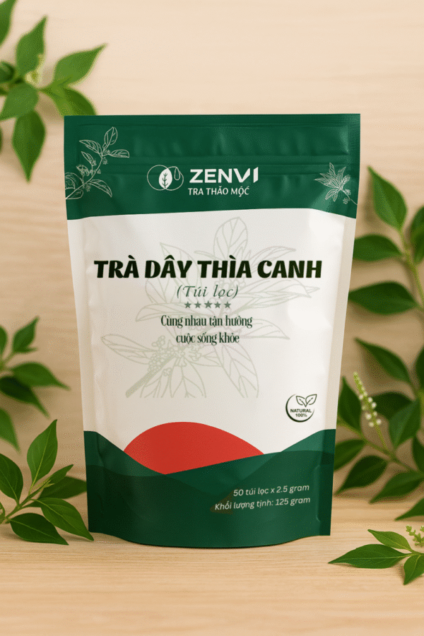 Trà Dây Thìa Canh Túi Lọc Zenvi - Túi Zip 125g - Giải Pháp Ổn Định Đường Huyết Từ Thiên Nhiên