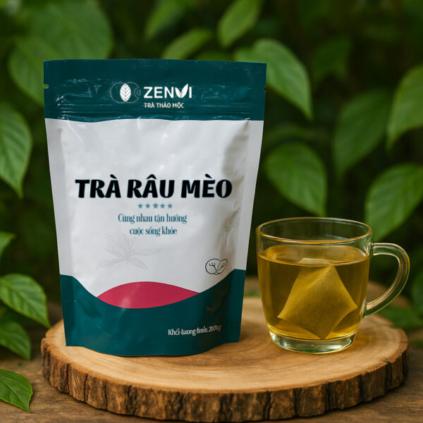 trà râu mèo 1 Trà Râu Mèo Túi Lọc Zenvi - Túi Zip 125g - "Vệ Sĩ" Thảo Mộc Cho Hệ Bài Tiết Khỏe Mạnh
