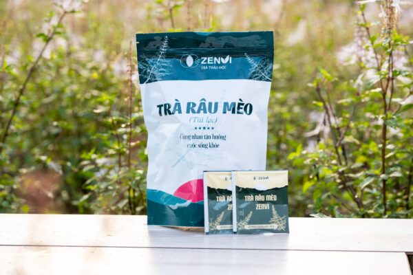 trà râu mèo 2 Trà Râu Mèo Túi Lọc Zenvi - Túi Zip 125g - "Vệ Sĩ" Thảo Mộc Cho Hệ Bài Tiết Khỏe Mạnh