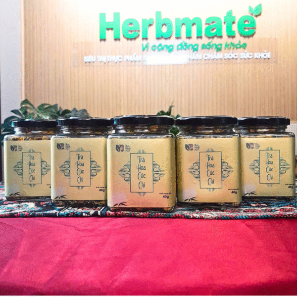 Trà Hoa Cúc Chi Thái Minh - Hũ Vuông 40g - Thanh Nhiệt, Sáng Mắt, An Thần