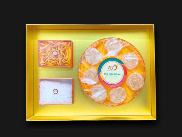 Yến Hoa Hồng Tinh Chế - Hộp 50g - Công Nghệ Không Ngâm Nở, Giữ Trọn Vi Chất