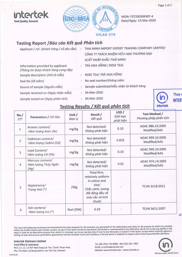 Trà Hoa Hồng Thái Minh - Hũ Thủy Tinh 40g - Bí Quyết Dưỡng Nha Và Thư Giãn