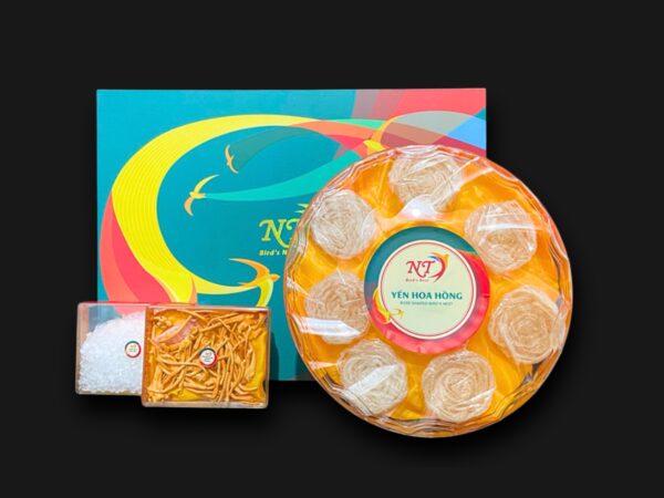 Yến Hoa Hồng Tinh Chế - Hộp 50g - Công Nghệ Không Ngâm Nở, Giữ Trọn Vi Chất