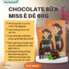 Bìa web chocolate miss ede Chocolate Sữa Miss Ede 60% Cacao - Hộp 60g - Tinh Hoa Đại Ngàn Tây Nguyên
