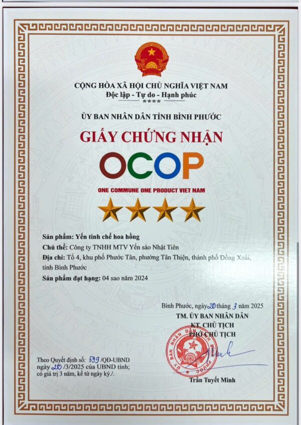 Yến Hoa Hồng Tinh Chế - Hộp 50g - Công Nghệ Không Ngâm Nở, Giữ Trọn Vi Chất