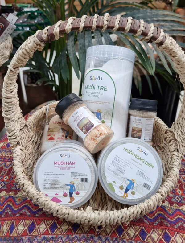 Muối hột 4 Muối Hầm Sahu – Hộp 300g - Gia Vị Thực Dưỡng Truyền Thống