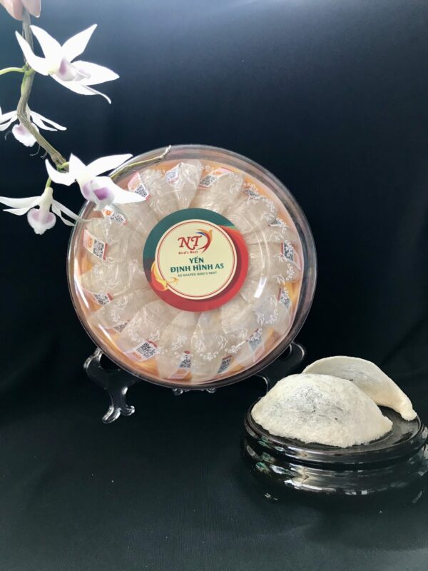 dinh-hinh-A5-2-scaled Yến Định Hình A5 Cao Cấp – Hộp 50g - Dáng Cánh Sen, Sợi Dài