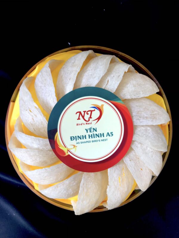 dinh-hinh-A5-4-scaled Yến Định Hình A5 Cao Cấp – Hộp 50g - Dáng Cánh Sen, Sợi Dài