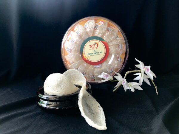 yen-dinh-hinh-a5-2 Yến Định Hình A5 Cao Cấp – Hộp 50g - Dáng Cánh Sen, Sợi Dài