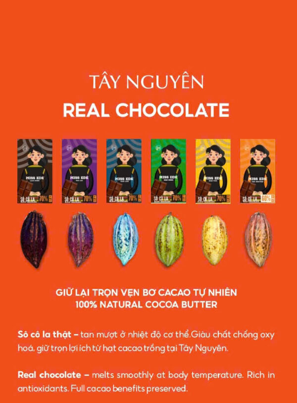z7435751174601_bffa574b1aaf021bbc627b784b2f712a Chocolate Sữa Miss Ede 60% Cacao - Hộp 60g - Tinh Hoa Đại Ngàn Tây Nguyên
