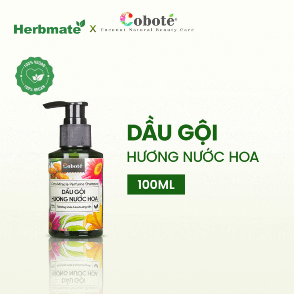 1 Dầu Gội Hương Nước Hoa Coboté 100ml – Mái Tóc Khỏe Đẹp, Ngát Hương Suốt Ngày Dài