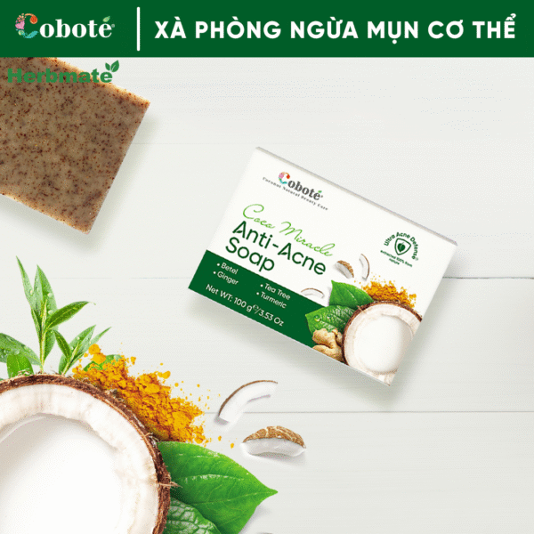 12 Xà Phòng Ngừa Mụn Cơ Thể Coboté 100g – Sạch Sâu, Mờ Thâm Và Phục Hồi Làn Da